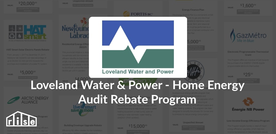 Loveland Water Power Home Energy Audit Rebate Program